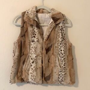 Faux-Fur Vest, Size S